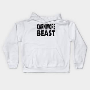 CARNIVORE BEAST Distressed Grunge Style Original Design Kids Hoodie